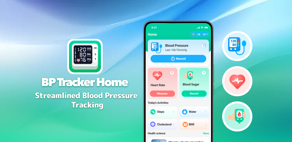 BP Tracker App Interface